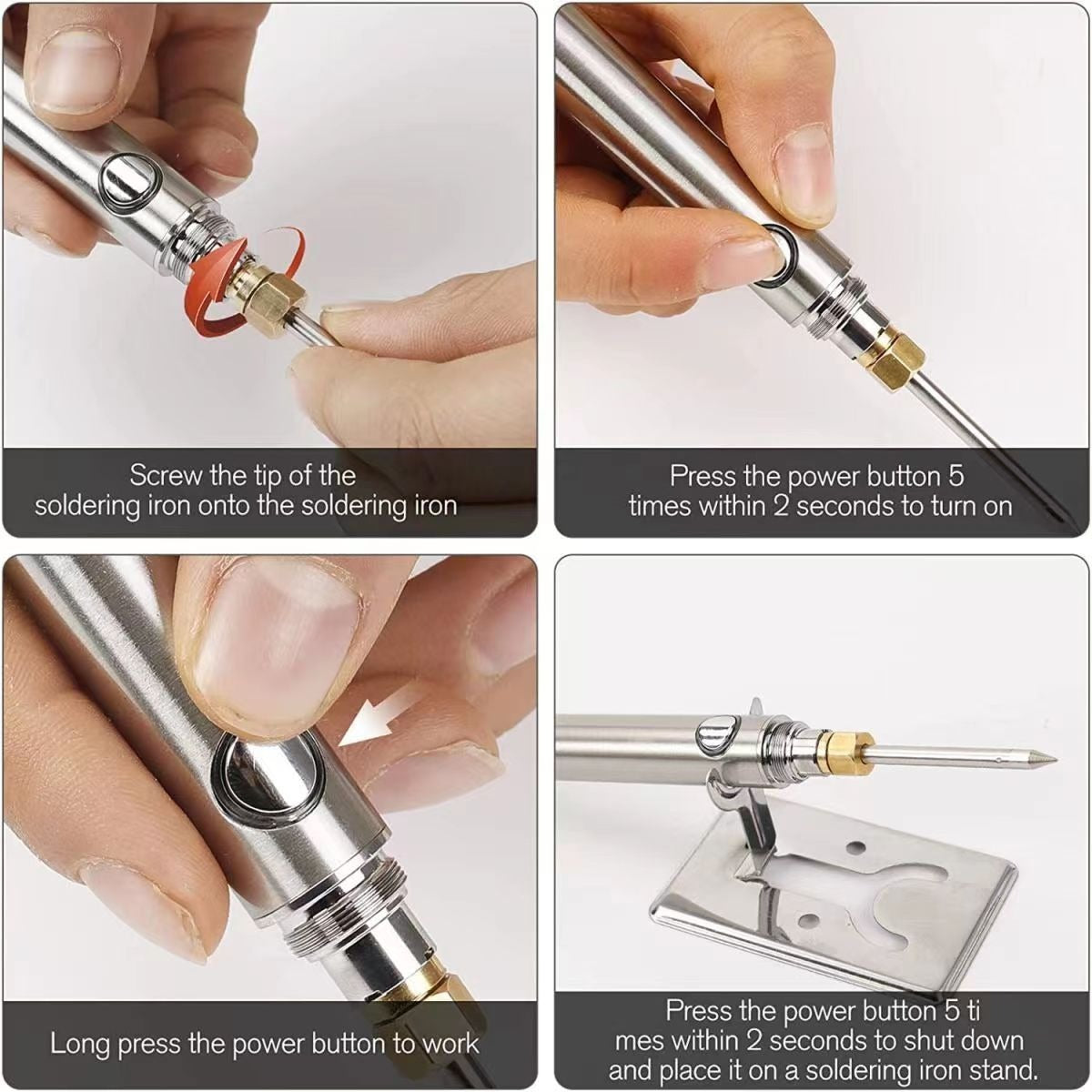 Wireless Charging Soldering Iron